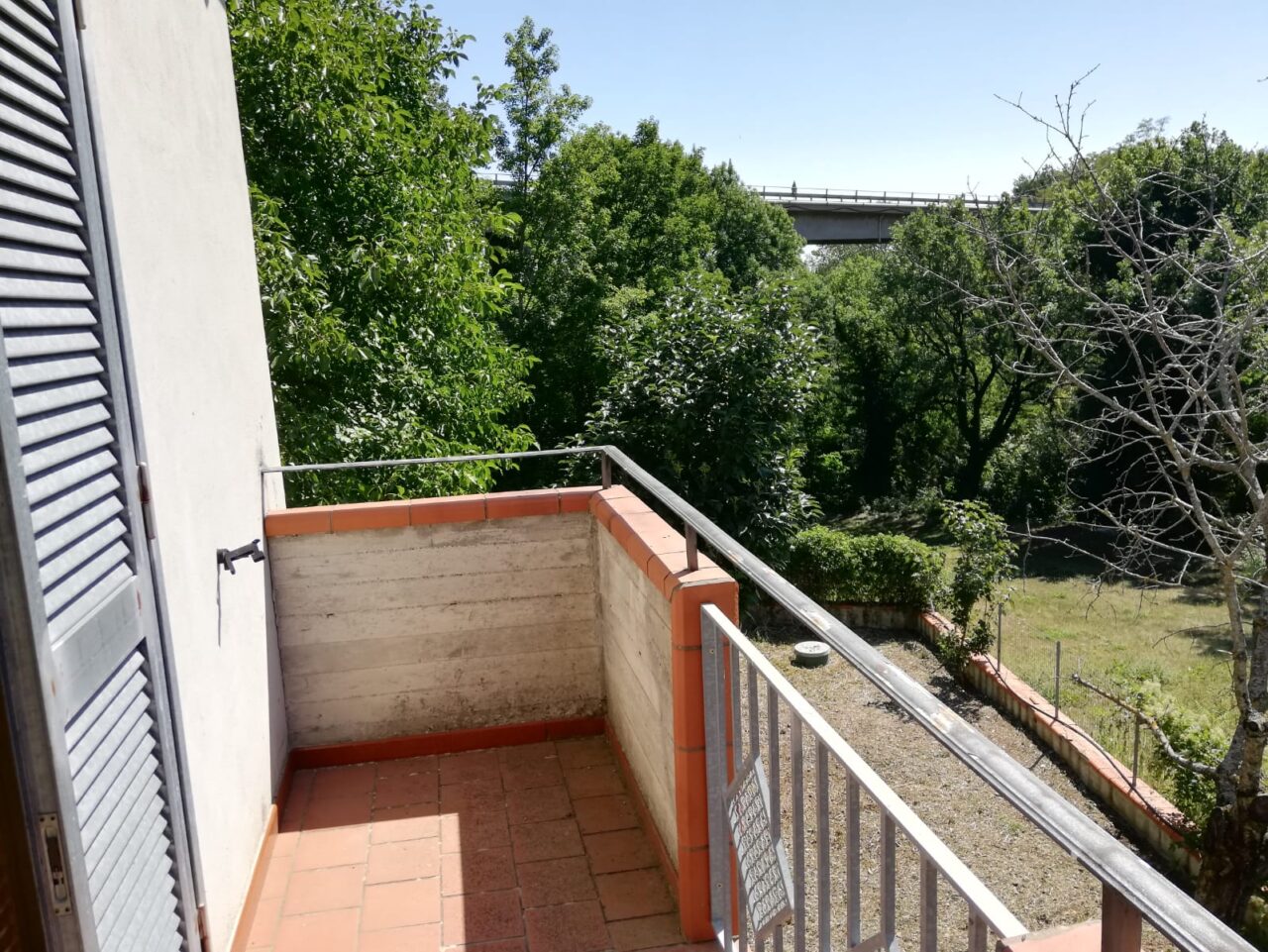 Vista dal balcone